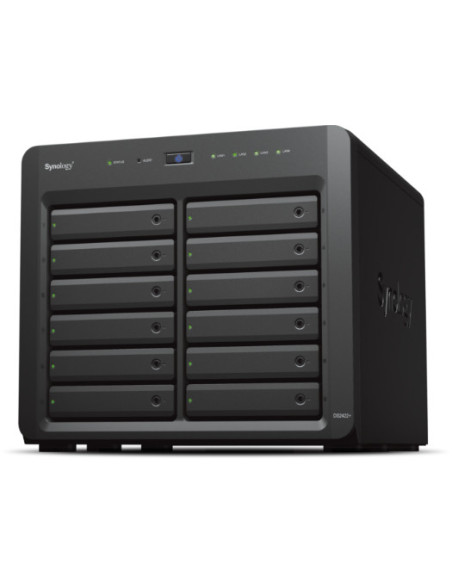 Synology DiskStation DS2422+ servidor de almacenamiento NAS Torre Ryzen Embedded V1500B 4 GB DDR4 0 TB DiskStation Manager Negro