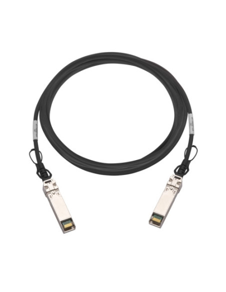 QNAP CAB-DAC15M-SFP28 Cable de fibra óptica e InfiniBand 1,5 m QSFP28 Negro
