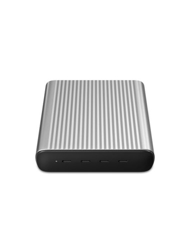HYPER 245W GaN Desktop Charger Portátil, Smartphone, Tableta Negro, Plata Corriente alterna, Batería Carga rápida Interior