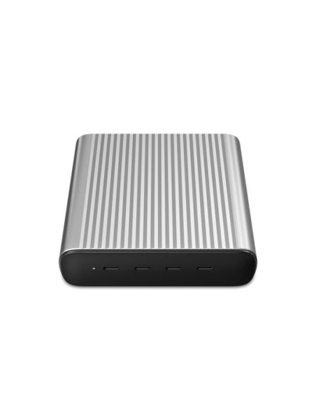HYPER 245W GaN Desktop Charger Portátil, Smartphone, Tableta Negro, Plata Corriente alterna, Batería Carga rápida Interior