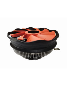 Gembird CPU-HURACAN-X30 sistema de refrigeración para ordenador Procesador Refrigerador de aire 12 cm Negro, Naranja 2