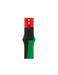 Apple MUQ63ZM A Accesorios para dispositivos vestibles inteligentes Grupo de rock Negro, Verde, Rojo Fluoroelastómero