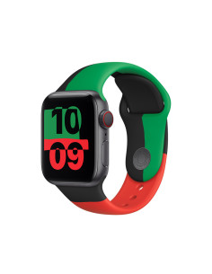 Apple MUQ63ZM A Accesorios para dispositivos vestibles inteligentes Grupo de rock Negro, Verde, Rojo Fluoroelastómero 2