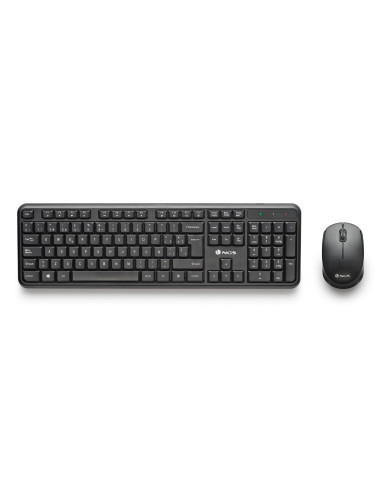 NGS HARMONY KIT (QUERTY, ES) teclado Ratón incluido Universal RF inalámbrico QWERTY Español Negro
