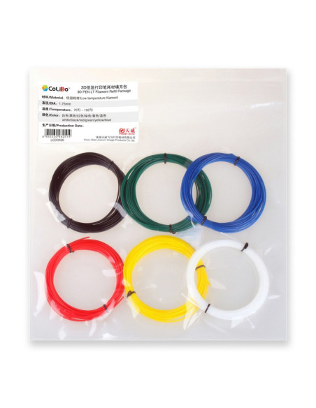CoLiDo COL3D-LCD0696 material de impresión 3d Negro, Azul, Verde, Rojo, Blanco, Amarillo