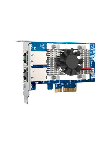 QNAP QXG-10G2T adaptador y tarjeta de red Interno Ethernet 10000 Mbit s