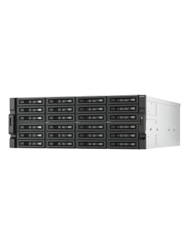 QNAP TL-R2400PES-RP caja para disco duro externo Carcasa de disco duro SSD Negro, Gris 2.5 3.5"