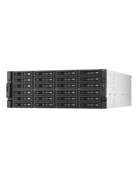 QNAP TL-R2400PES-RP caja para disco duro externo Carcasa de disco duro SSD Negro, Gris 2.5 3.5"