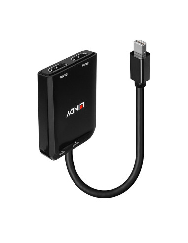 Lindy 38432 hub de interfaz Mini DisplayPort 21600 Mbit s Negro