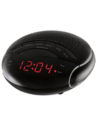 Nevir NVR-335DD radio Reloj Digital Negro