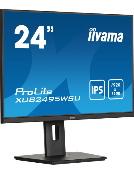 iiyama ProLite XUB2495WSU-B7 pantalla para PC 61,2 cm (24.1") 1920 x 1200 Pixeles WUXGA LED Negro