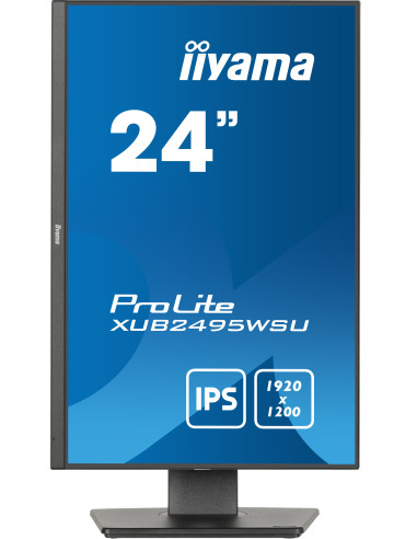 iiyama ProLite XUB2495WSU-B7 pantalla para PC 61,2 cm (24.1") 1920 x 1200 Pixeles WUXGA LED Negro