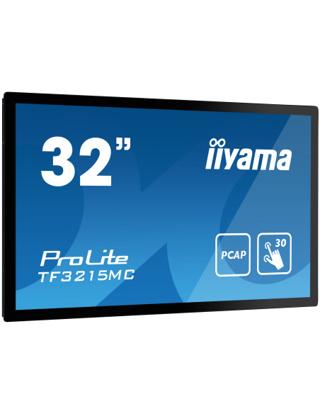 iiyama ProLite TF3215MC-B2 pantalla para PC 80 cm (31.5") 1920 x 1080 Pixeles Full HD LED Pantalla táctil Quiosco Negro
