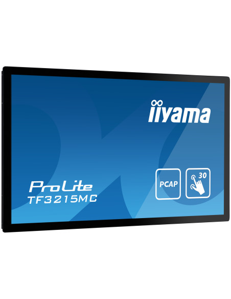 iiyama ProLite TF3215MC-B2 pantalla para PC 80 cm (31.5") 1920 x 1080 Pixeles Full HD LED Pantalla táctil Quiosco Negro