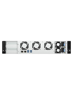 QNAP TS-855EU-RP NAS Bastidor (2U) Intel Atom® C5125 8 GB DDR4 0 TB QuTS hero Negro 2