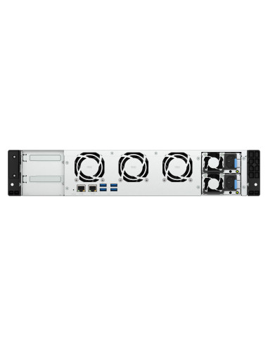 QNAP TS-855EU-RP NAS Bastidor (2U) Intel Atom® C5125 8 GB DDR4 0 TB QuTS hero Negro