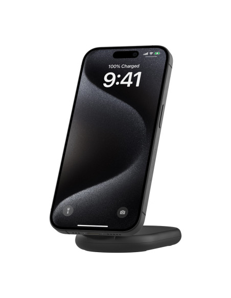 Belkin BoostCharge Auriculares, Smartphone Negro USB Cargador inalámbrico Carga rápida Interior