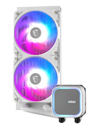 MSI MAG Coreliquid A13 240 WHITE Placa base, Procesador Sistema de refrigeración líquida todo en uno 12 cm Blanco 1 pieza(s)