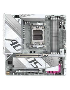 GIGABYTE B850M AORUS ELITE WIFI6E ICE Placa Base - Procesadores AMD Ryzen Serie 9000, 12+2+1 fases VRM digitales, hasta 8200MHz 2