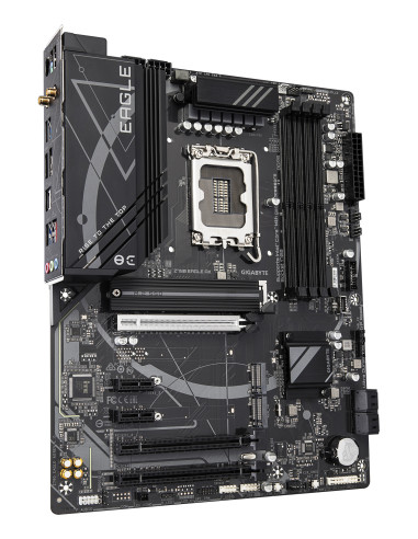 GIGABYTE Z790 EAGLE AX Placa base - Soporta CPUs Intel Core de 14ª generación, VRM digital de 12+1+1 fases, hasta 7600MHz DDR5