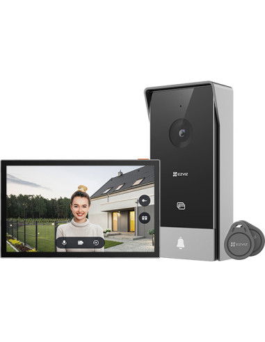 EZVIZ HP5 sistema de intercomunicación de video 17,8 cm (7") Negro, Plata