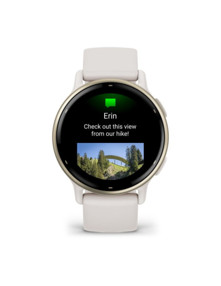 Garmin Vivoactive 5 3,05 cm (1.2") AMOLED 42 mm Digital 390 x 390 Pixeles Pantalla táctil Blanco Wifi GPS (satélite)