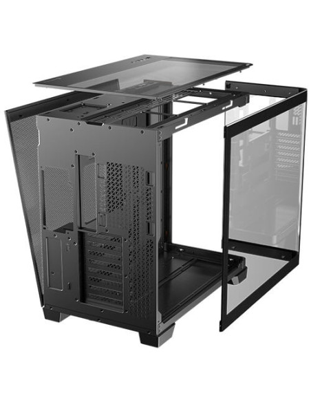 Antec C8 Curve Wood Full Tower Negro, Transparente, Madera