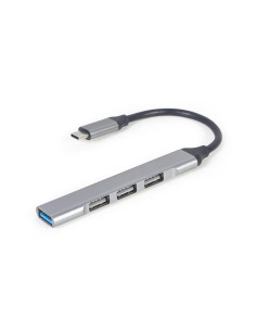 Gembird UHB-CM-U3P1U2P3-03 hub de interfaz USB 3.2 Gen 1 (3.1 Gen 1) Type-C 5000 Mbit s Plata