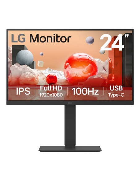 LG 24BA750-B pantalla para PC 60,5 cm (23.8") 1920 x 1080 Pixeles Full HD LCD Negro