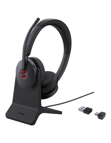 Yealink BH74 + Stand UC USB-C A Auriculares Inalámbrico Diadema Oficina Centro de llamadas USB Type-C   USB Type-A Bluetooth