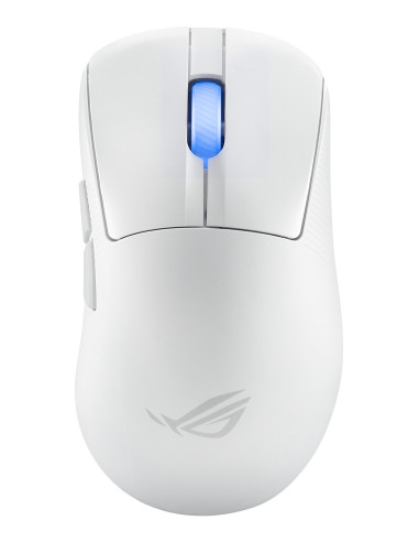 ASUS ROG Keris II Ace Wireless AimPoint White ratón Juego mano derecha RF Wireless + Bluetooth + USB Type-A Óptico 42000 DPI