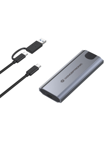 Conceptronic DANTE05G caja para disco duro externo Caja externa para unidad de estado sólido (SSD) Gris M.2