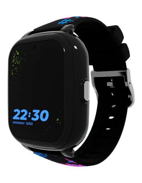 SaveFamily Iconic Plus 2 4,52 cm (1.78") 40 mm Digital Pantalla táctil 4G Negro Wifi GPS (satélite)
