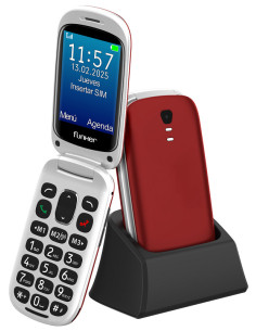Funker E300 Max Audio 3 4G – Teléfono con tapa – Rojo