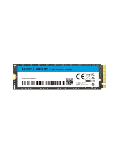 Lexar NM610 PRO 500 GB M.2 PCI Express 3.0 NVMe