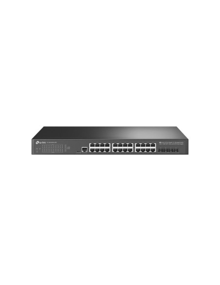TP-Link JetStream TL-SG3428X-UPS switch Gestionado L2+ L3 Gigabit Ethernet (10 100 1000) 1U Negro