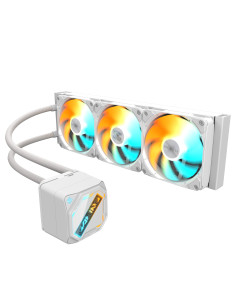 GIGABYTE GAMING 360 ICE Refrigeración Líquida para CPU - 3x120 mm Ventiladores ARGB, Mecanismo de enclavamiento deslizante,
