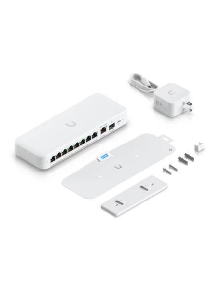 Ubiquiti UniFi Flex 2.5G Gestionado L2 2.5G Ethernet (100 1000 2500) Montaje en pared escritorio Blanco