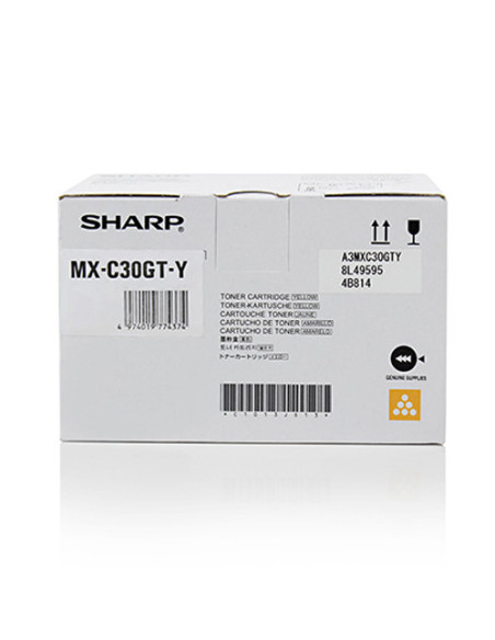 Sharp MXC30GTY cartucho de tóner 1 pieza(s) Original Amarillo