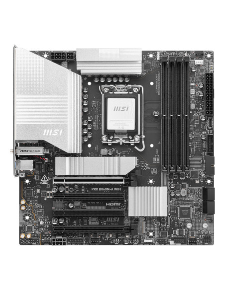 MSI PRO B860M-A WIFI placa base Intel B860 LGA 1851 (Socket V1) micro ATX