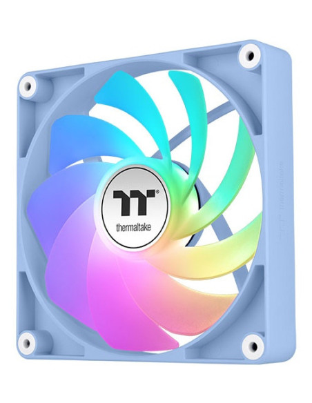 Thermaltake Fan Hydrangea Blue CT120 Carcasa del ordenador Ventilador 12 cm Azul, Blanco 2 pieza(s)