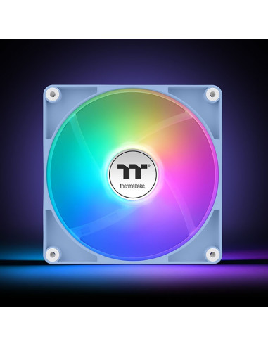 Thermaltake Fan Hydrangea Blue CT120 Carcasa del ordenador Ventilador 12 cm Azul, Blanco 2 pieza(s)