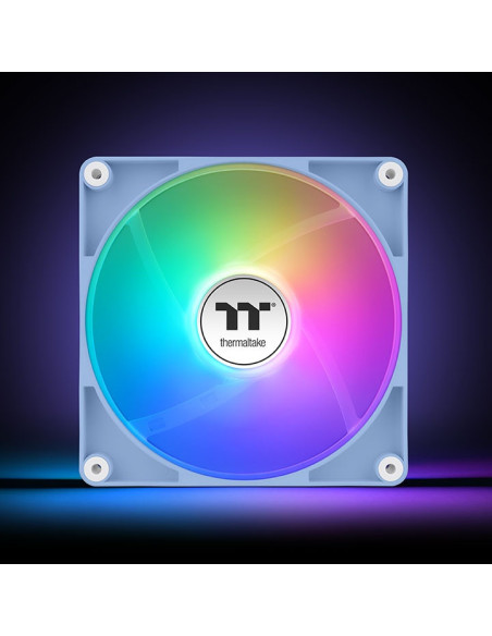 Thermaltake Fan Hydrangea Blue CT120 Carcasa del ordenador Ventilador 12 cm Azul, Blanco 2 pieza(s)
