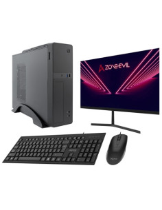 Zone Evil Core Slim Intel Core i5 14400 16GB 1TB SSD Nvme Negro + Monitor 24 Teclado y ratón