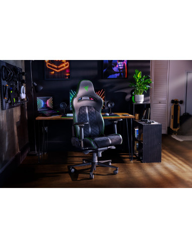 Razer Enki Silla para videojuegos de PC Asiento acolchado Negro