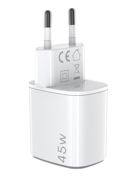 Celly UPTC2USBC45WWH cargador de dispositivo móvil Universal Blanco Corriente alterna Carga rápida Interior