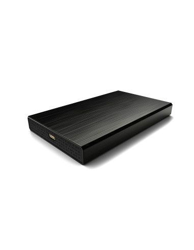 CoolBox CAJA CARCASA HDD SSD 2.5" SLIMCHASE SCA2523C USB-C 3.2 GEN1 ALUMINIO NEGRO