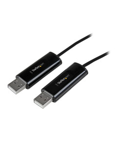 StarTech.com Cable Switch Conmutador KM USB de 2 Puertos con Transferencia de Datos Archivos para Mac o PC