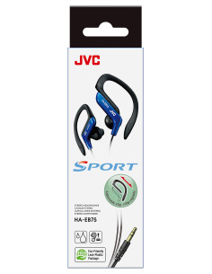 JVC HA-EB75 Auriculares Alámbrico gancho de oreja, Dentro de oído Deportes Negro, Azul 2