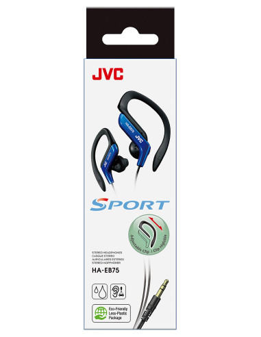 JVC HA-EB75 Auriculares Alámbrico gancho de oreja, Dentro de oído Deportes Negro, Azul
